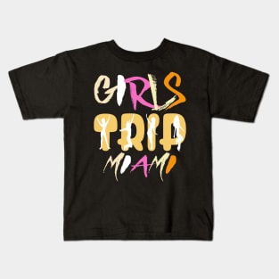 miami girls trip Kids T-Shirt